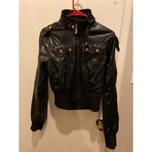 XOXO faux leather jacket